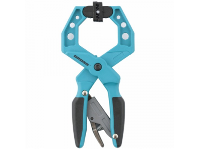 Струбцина клещеобразная, пластиковый корпус,храповый механизм жесткой фиксации,2-1/4"/58 мм// GROSS