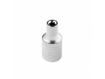 Головка торцевая 1/4, Е4, CrV Stels