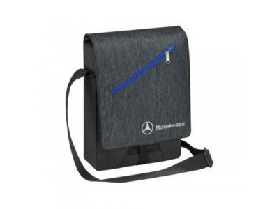 Cумка с наплечным ремнем Mercedes-Benz Shoulder Bag Grey-Black, артикул B66958079