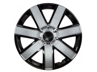 Колпаки колесные 16 дюймов Гелакси Т, серебристый/черный, карбон