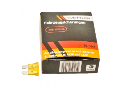 Предохранитель плоский 20А VETTLER от VETTLER Предохранитель плоский 20А VETTLER
